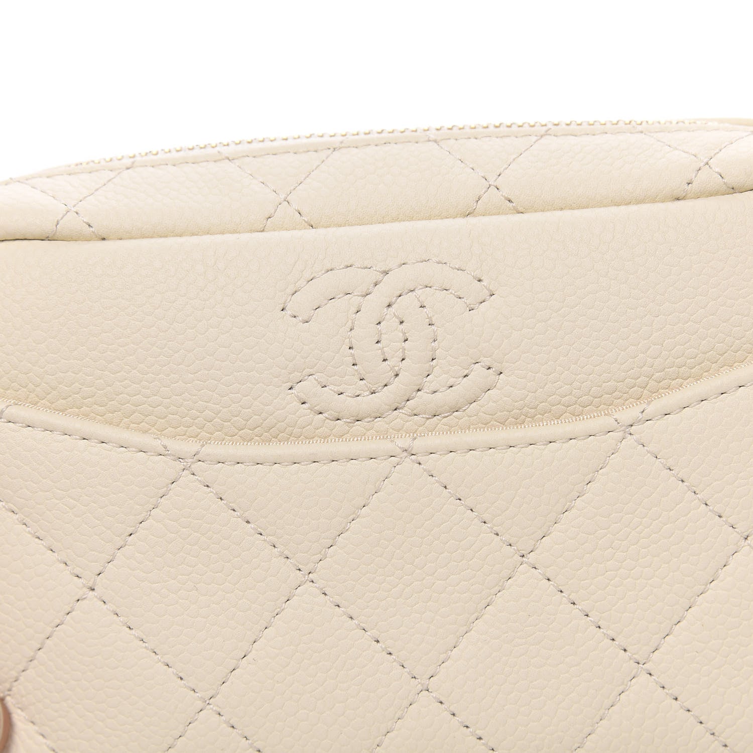 Chanel Caviar Quilted Mini Coco Tassel Camera Case White 10 of 11