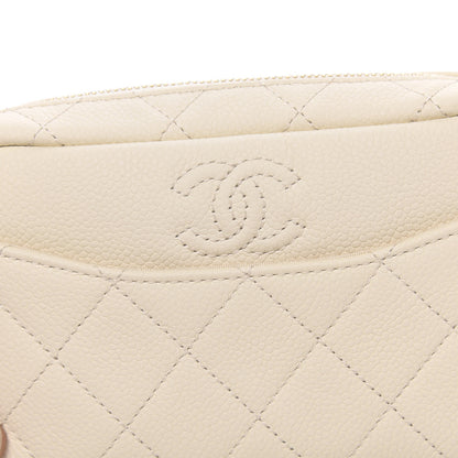 Chanel Caviar Quilted Mini Coco Tassel Camera Case White 10 of 11