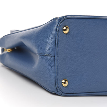 Prada Saffiano Small Galleria Double Zip Tote Bluette 15 of 17