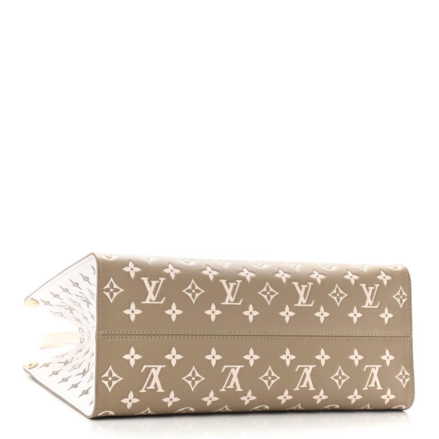 Louis Vuitton Empreinte Monogram Spring In The City Onthego MM Kaki Beige Cream 4 of 9
