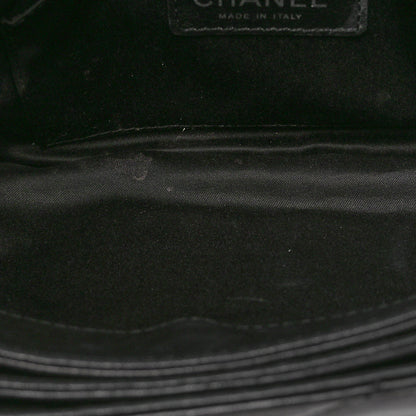 Chanel Lambskin Quilted Chanel 3 Accordion Flap Bag Black 5 of 10