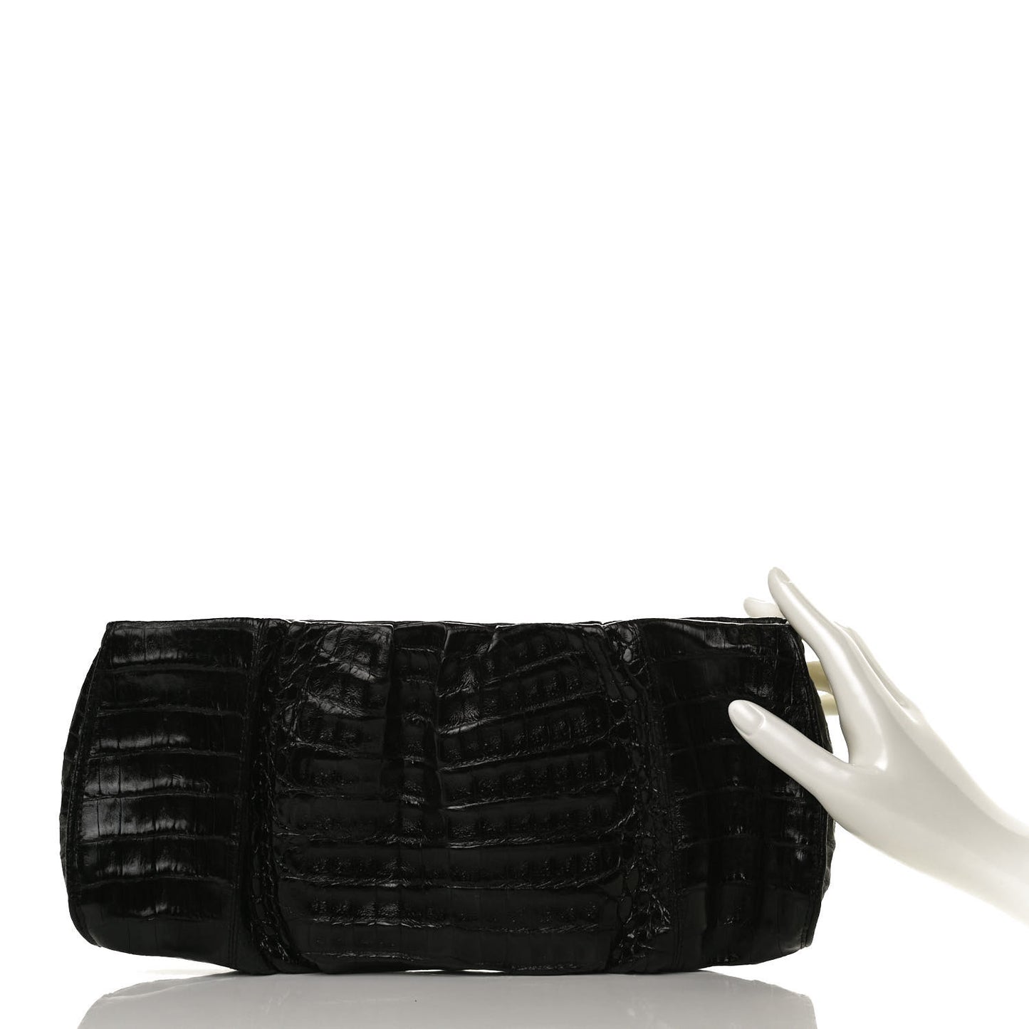 Crocodile Clutch Black