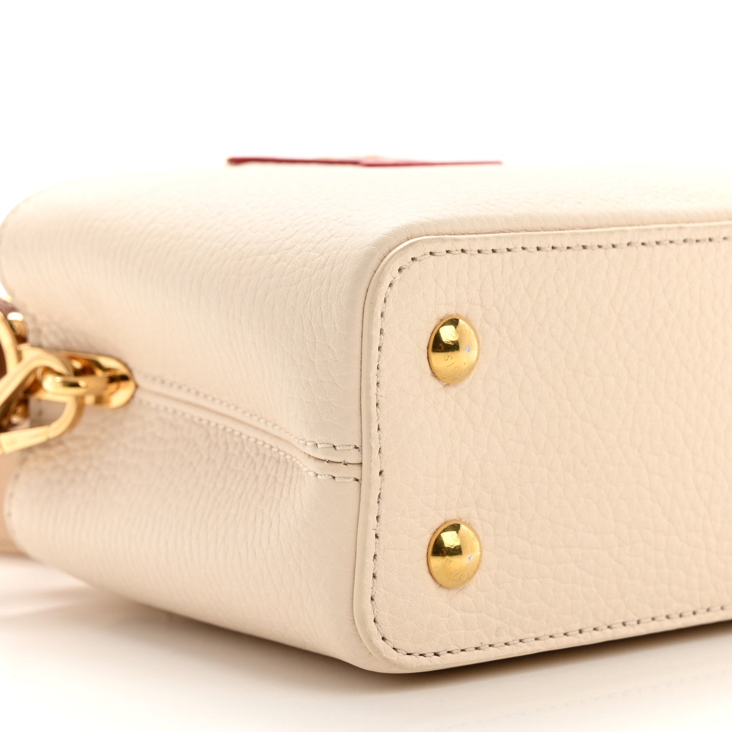 Taurillon Capucines Mini Beige Brown