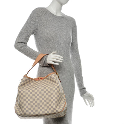 Louis Vuitton Damier Azur Delightful MM Pink 2 of 7