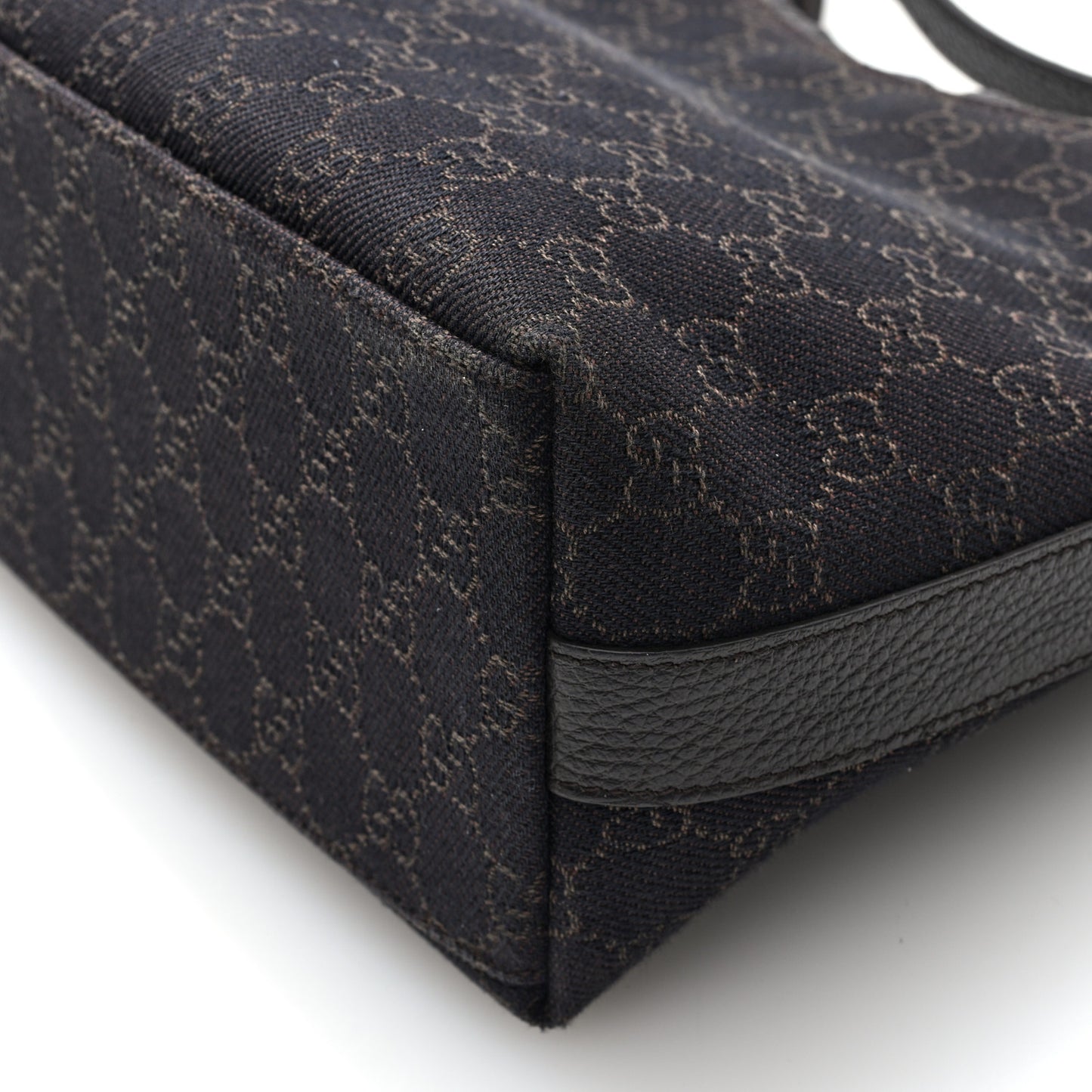 Denim Monogram Hobo Dark Brown