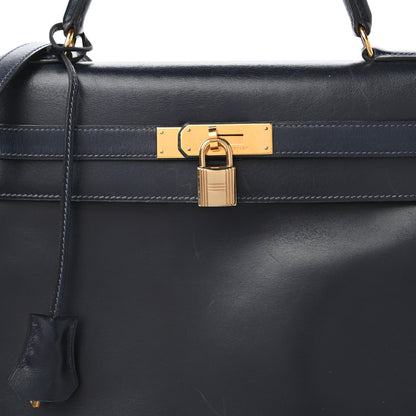 Hermes Box Kelly Retourne 32 Indigo 10 of 10