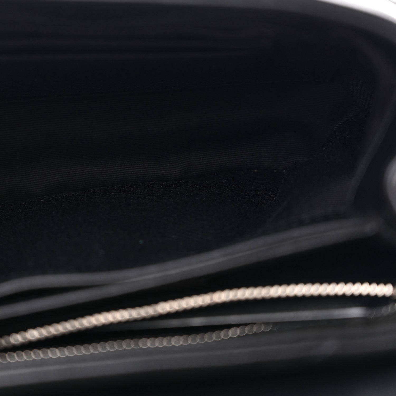 Saint Laurent Calfskin Y Quilted Monogram Toy Loulou Crossbody Bag Black 4 of 13