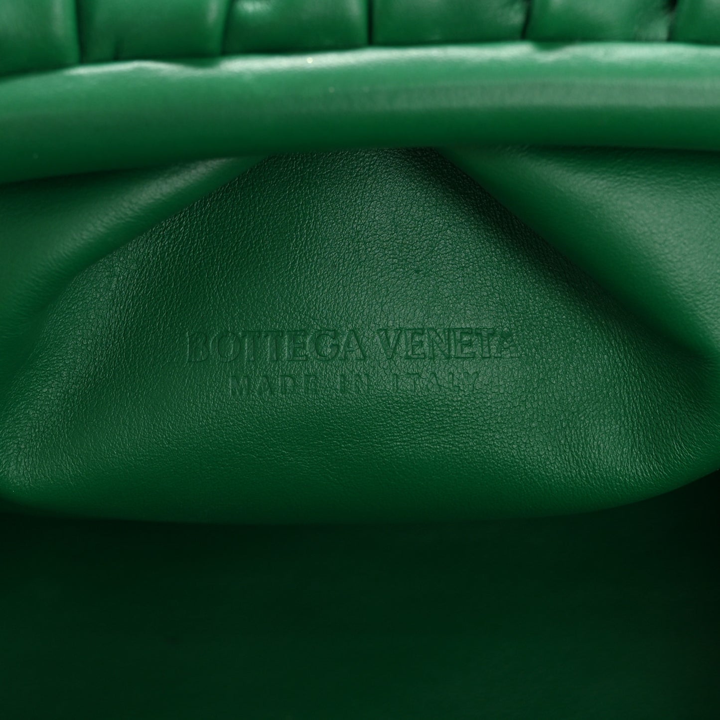 Smooth Butter Calf The Pouch Oversized Clutch Racing Green