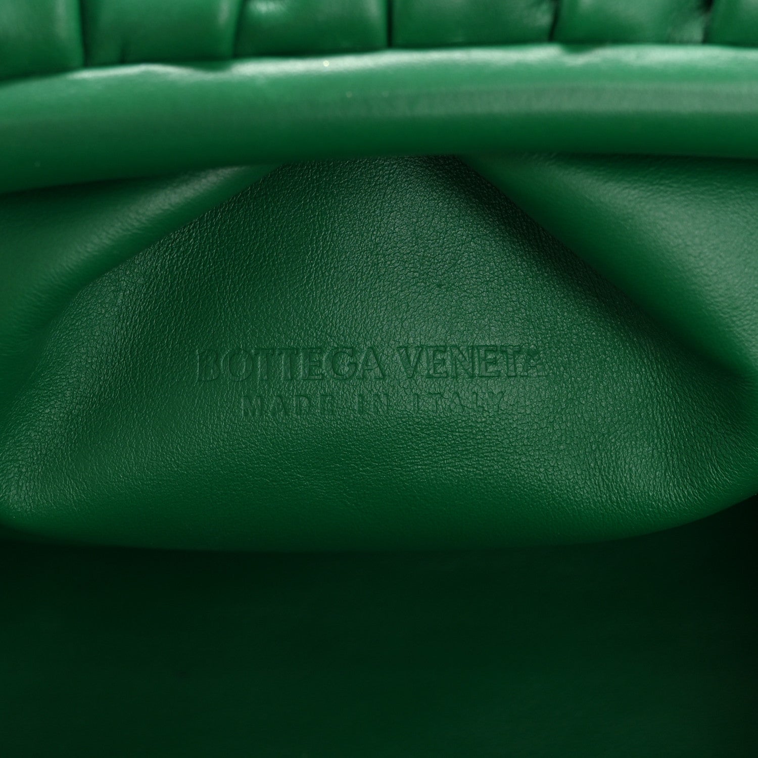 Bottega Veneta Smooth Butter Calf The Pouch Oversized Clutch Racing Green 6 of 12