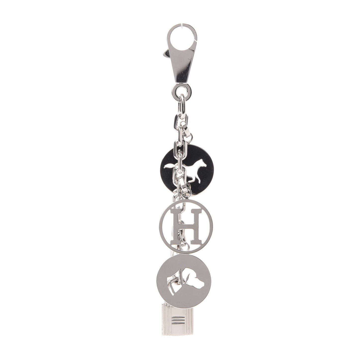 Palladium Breloque Bag Charm Silver