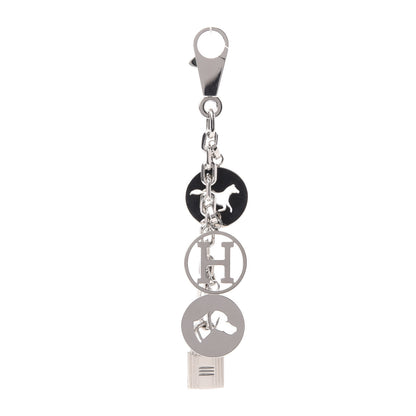 Hermes Palladium Breloque Bag Charm Silver 1 of 6