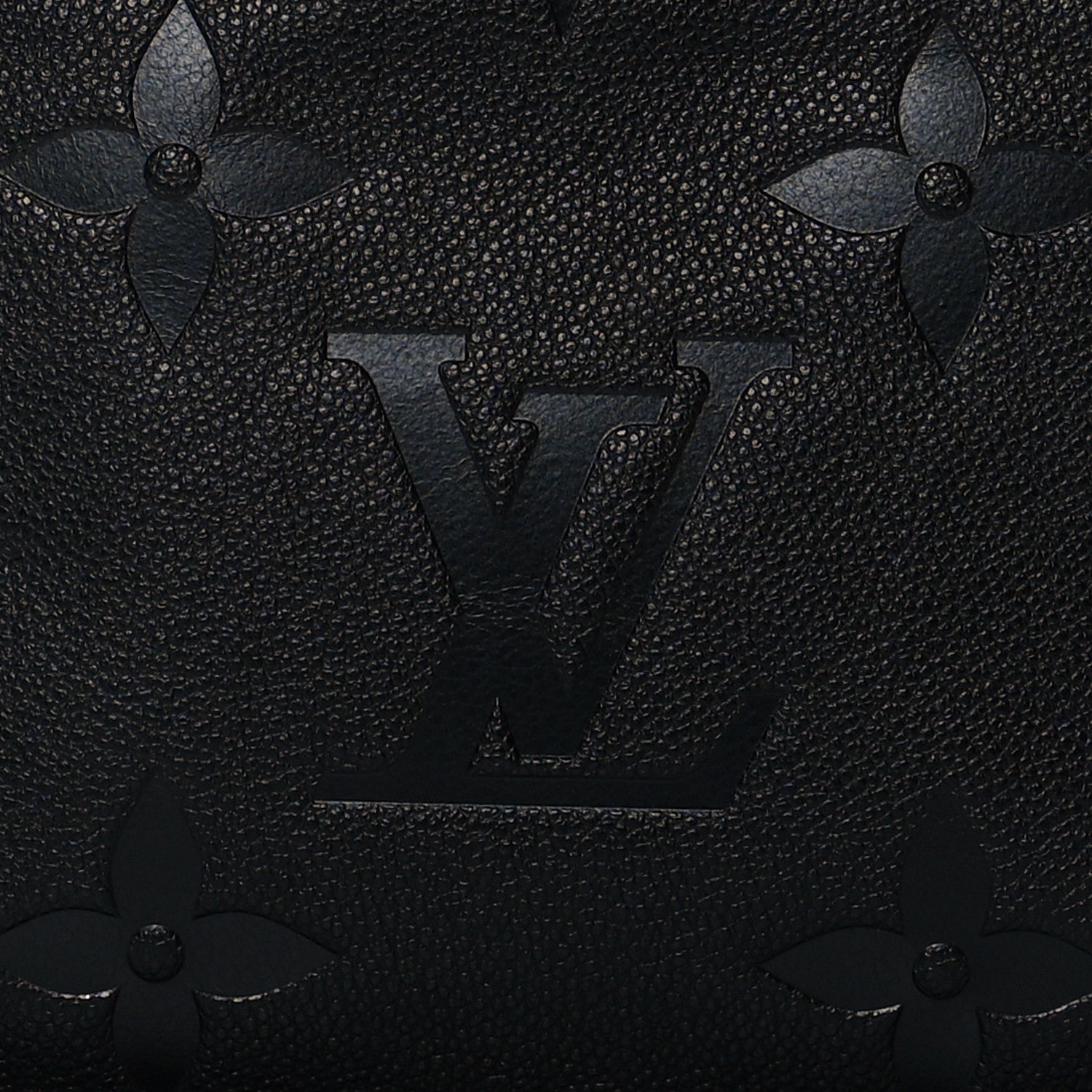 Louis Vuitton Empreinte Monogram Giant Neverfull MM Pochette Black 7 of 7