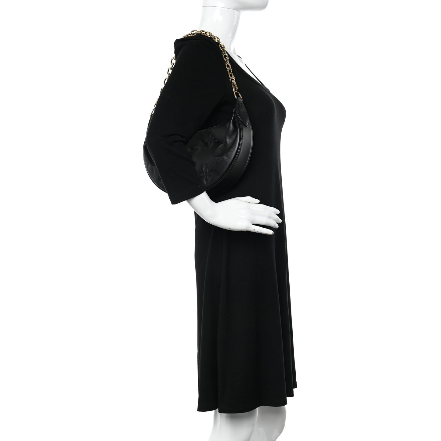 Calfskin Bubblegram Over The Moon Black