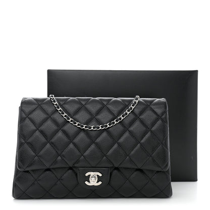 Chanel Caviar Quilted Clutch With Chain Flap Black 11 of 11