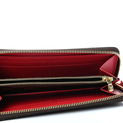 Louis Vuitton Damier Ebene Clemence Wallet Cherry 4 of 4