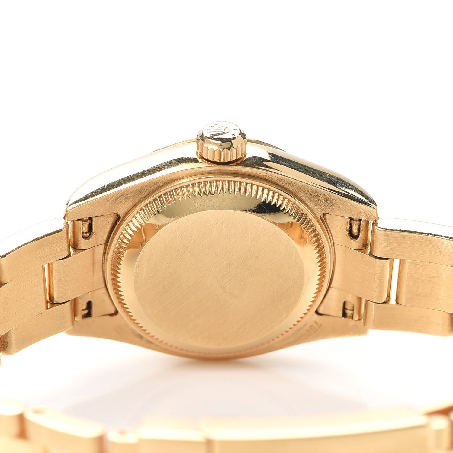 Rolex 18K Yellow Gold 28mm Oyster Perpetual Datejust Watch White Roman 179168 4 of 5