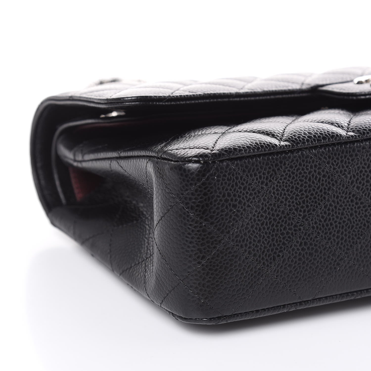 Chanel Caviar Quilted Medium Double Flap Black 8 of 10
