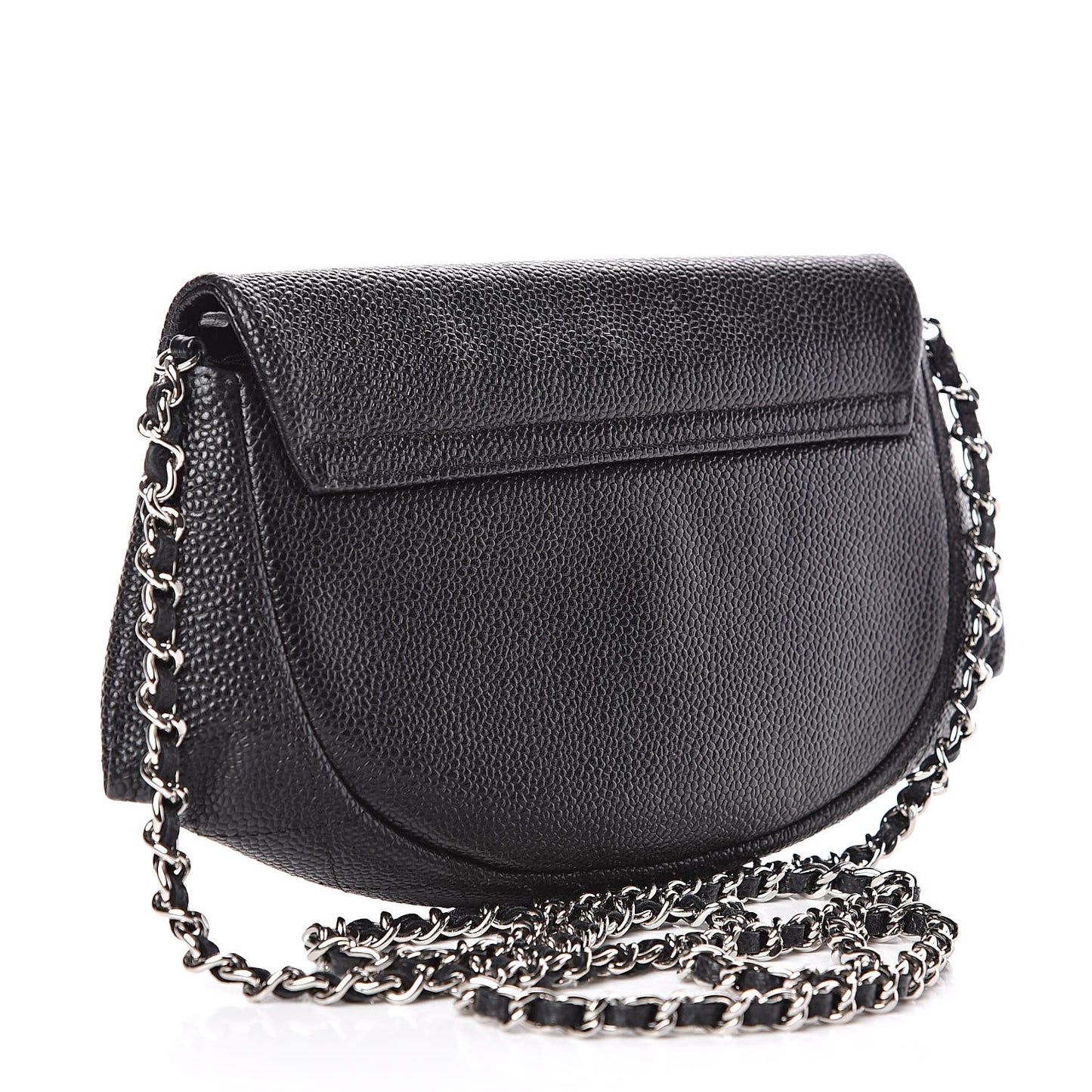 Caviar Half Moon Wallet On Chain WOC Black