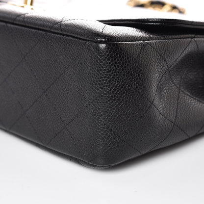 Chanel Caviar Quilted Jumbo Single Flap Black 9 of 9