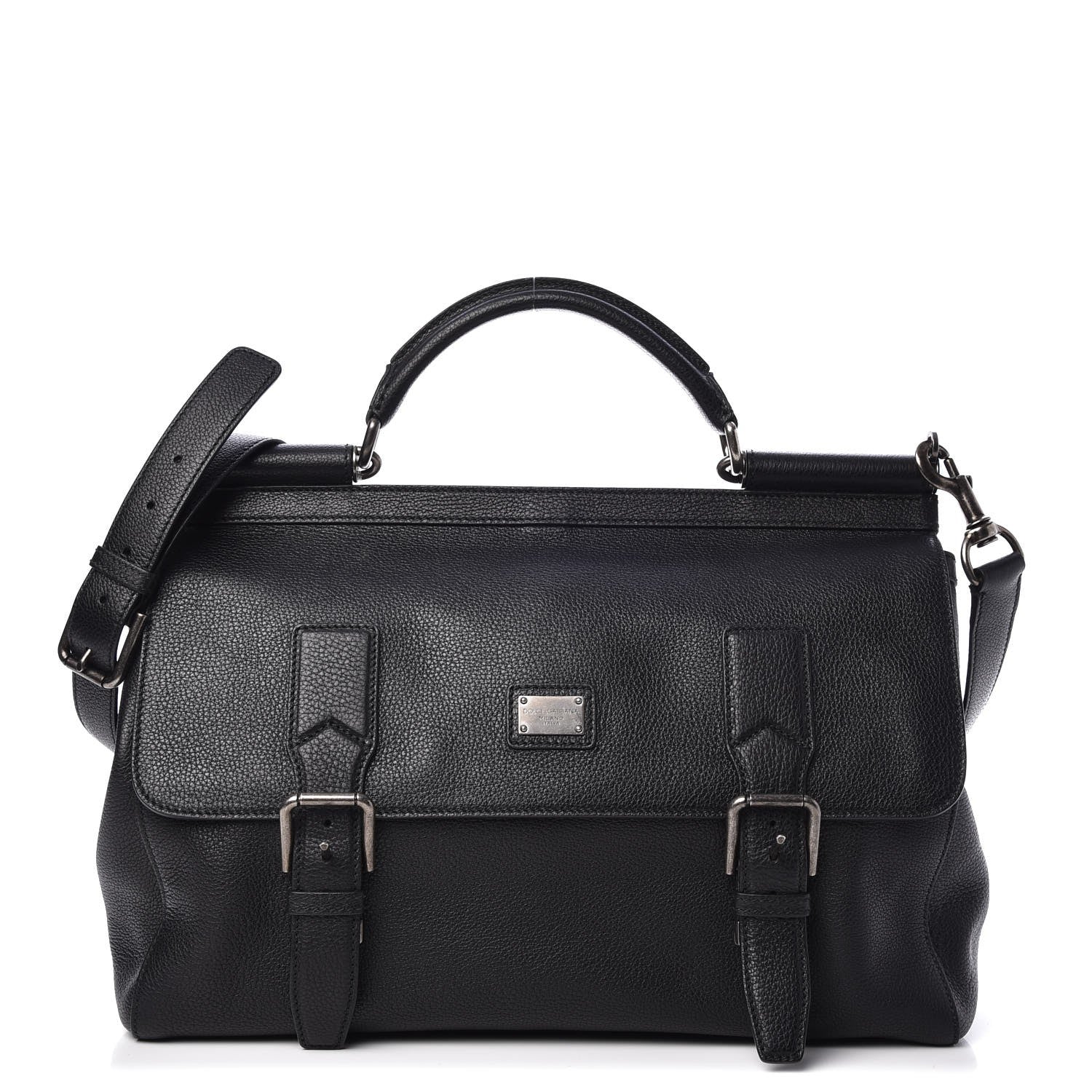 Dolce & Gabbana Calfskin Miss Sicily Weekender Nero Black 1 of 6