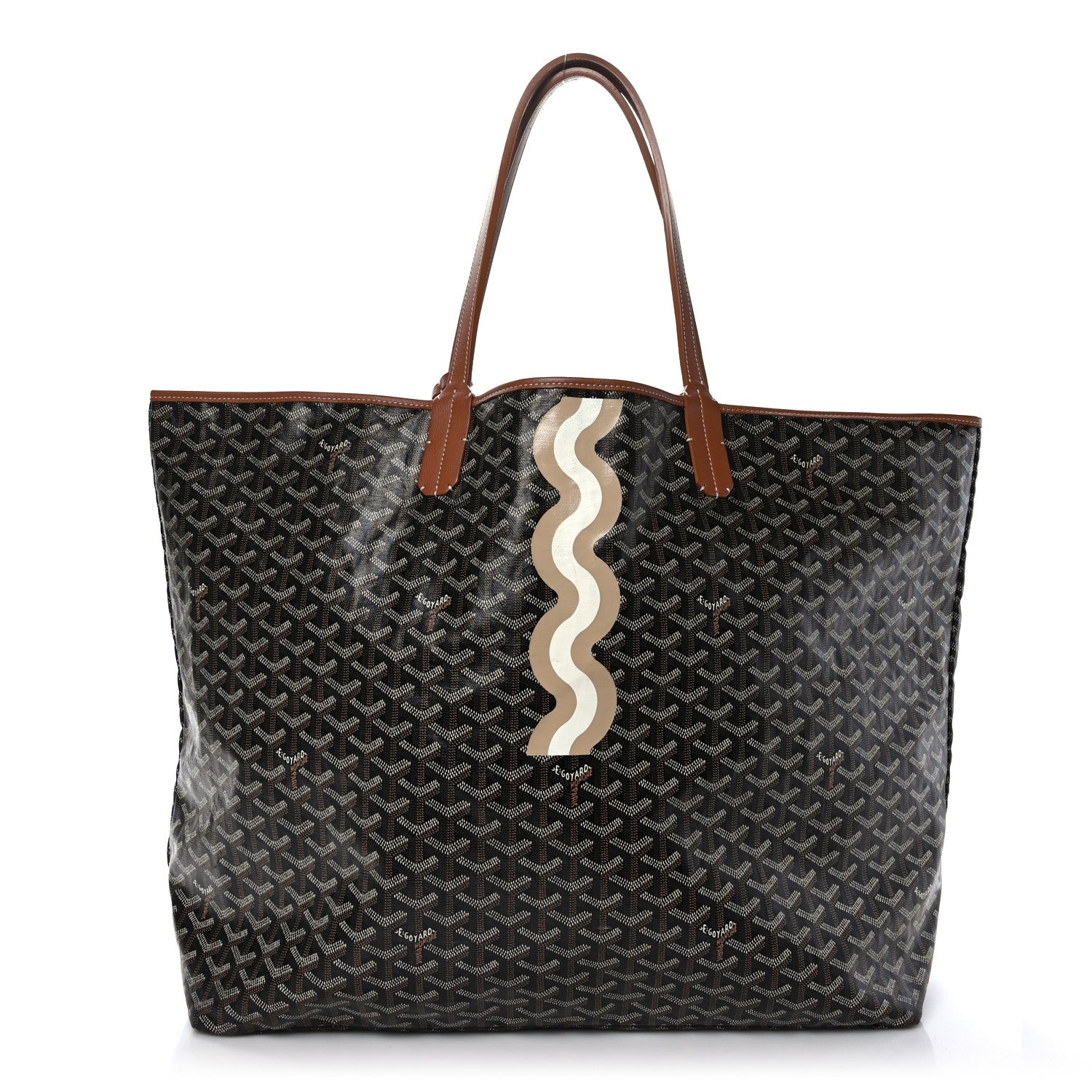 Goyard Goyardine Saint Louis XXL Black Gold 1 of 10