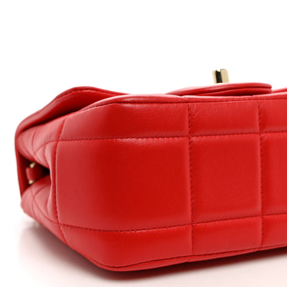 Chanel Lambskin Resin Crystal Square Quilted Monacoco Mini Flap Red 8 of 9