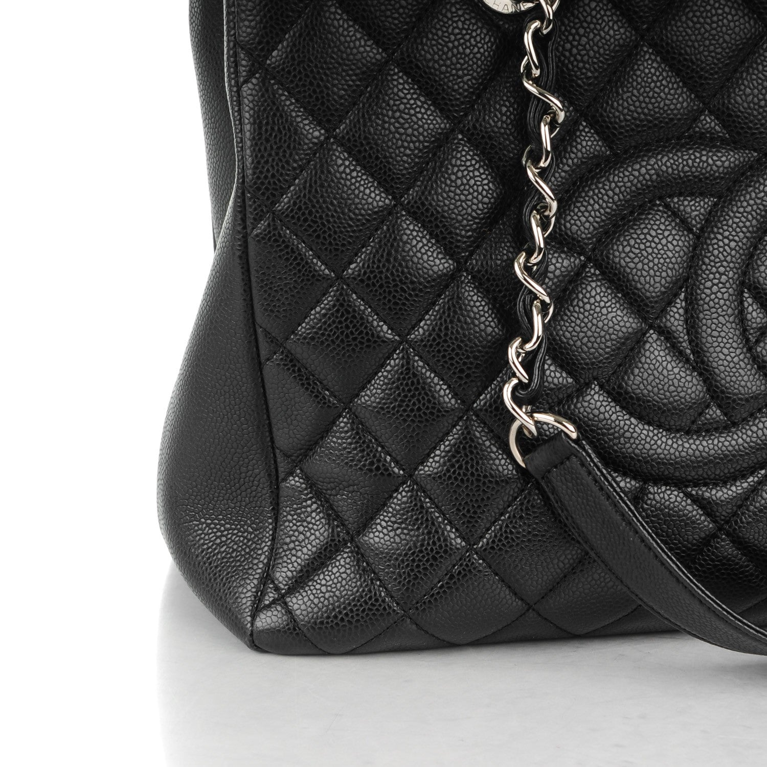 Chanel Caviar Quilted Grand Shopping Tote GST Black 9 of 9
