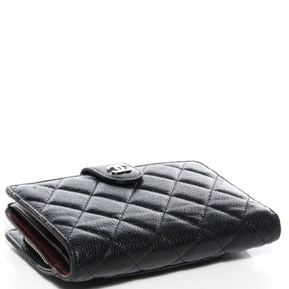 Chanel Caviar Quilted Large Zip Wallet Black 4 of 8