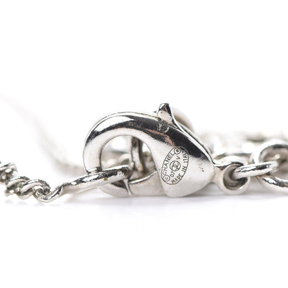 Chanel Crystal CC Necklace Silver 4 of 5