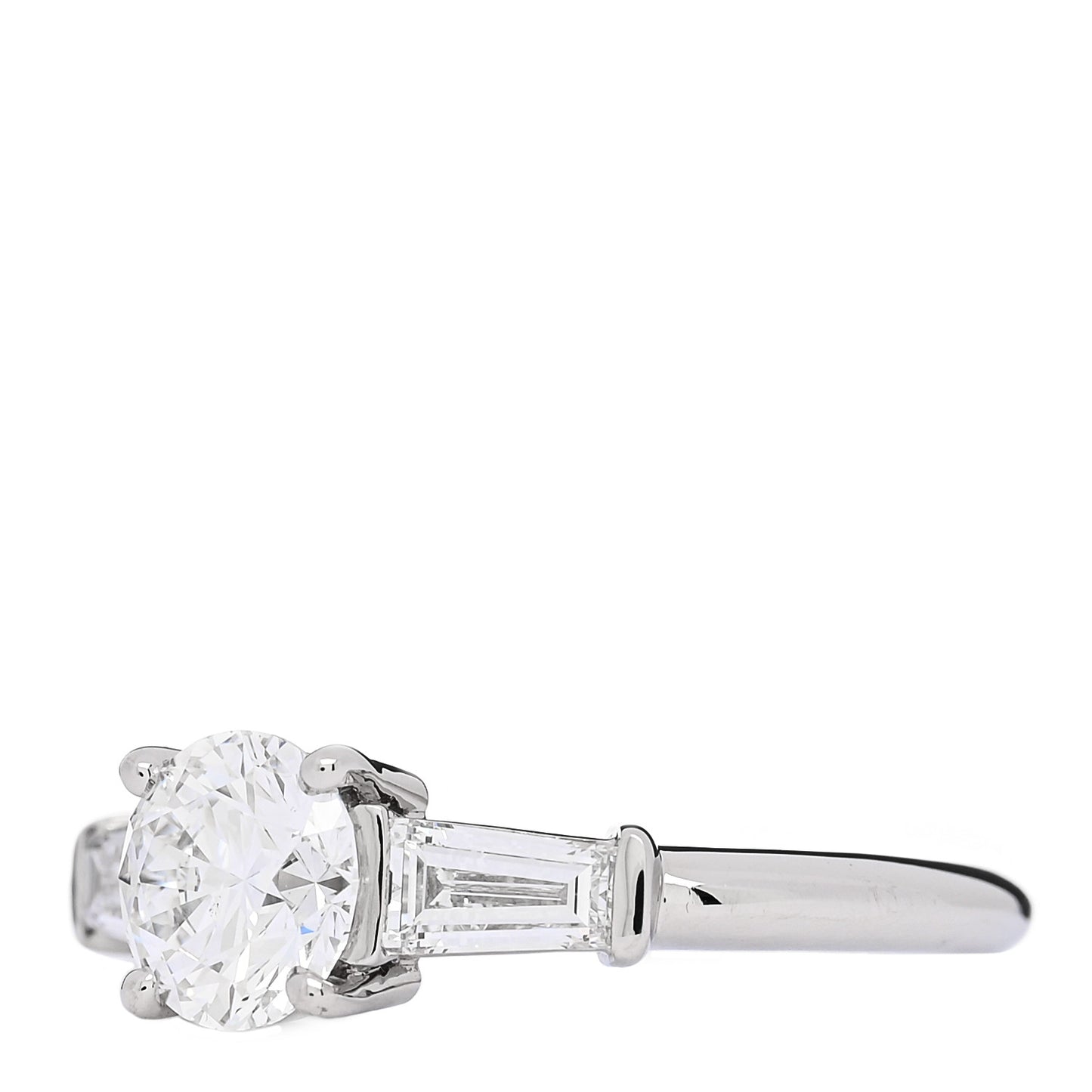 Platinum Diamond 1.26ctw Three Stone Engagement Ring 49 5