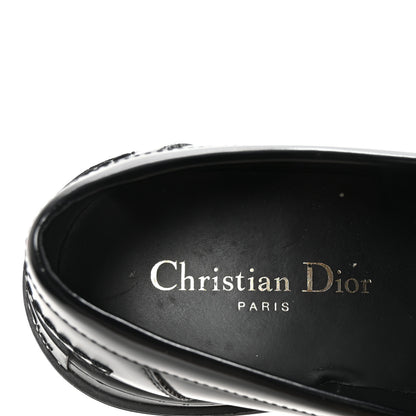 Christian Dior Brushed Calfskin Dior Code Lug Sole Platform 35mm Loafers 38.5 Black 8 of 9