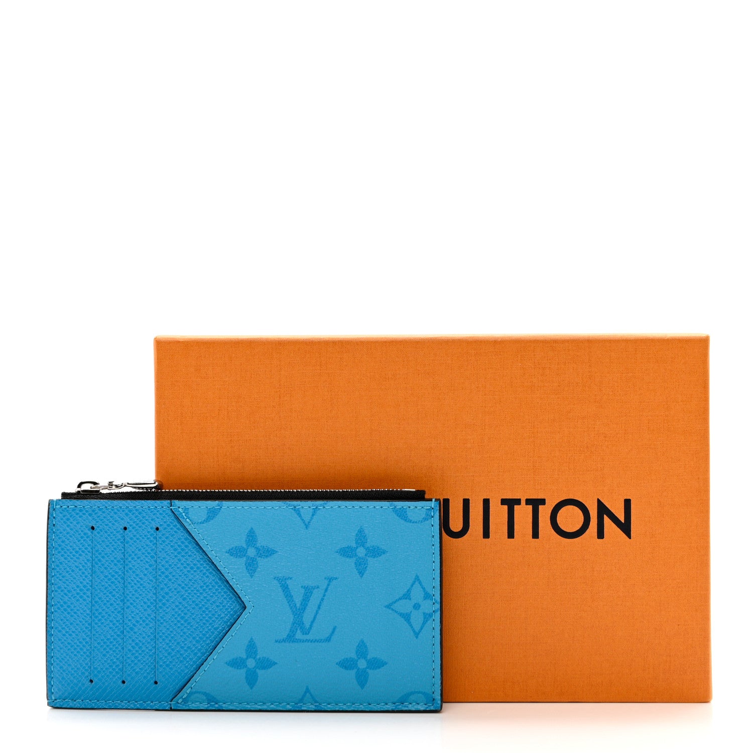 Louis Vuitton Taigarama Coin Card Holder Blue Lagoon 7 of 7