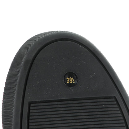 Chanel Patent Grained Goatskin Hollow Out Flower Sneakers 38.5 Black 8 of 9