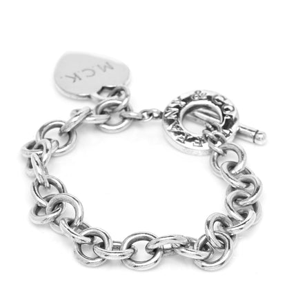 Tiffany Sterling Silver Heart Tag Toggle Bracelet 3 of 5