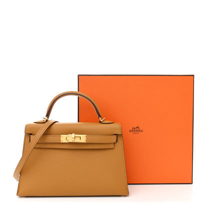 Hermes Epsom Mini Kelly Sellier 20 Sesame 13 of 13