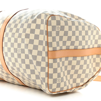 Louis Vuitton Damier Azur Keepall Bandouliere 55 9 of 14