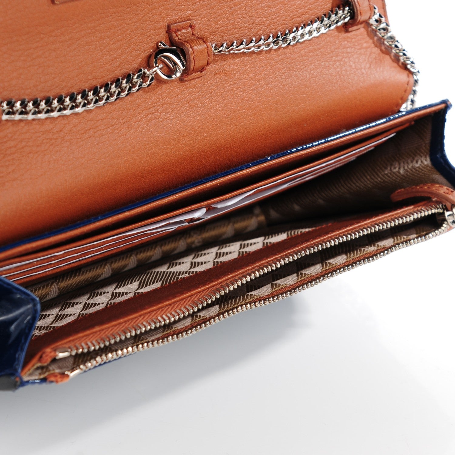 Proenza Schouler Patent PS11 Chain Wallet Cadet Blue 5 of 8