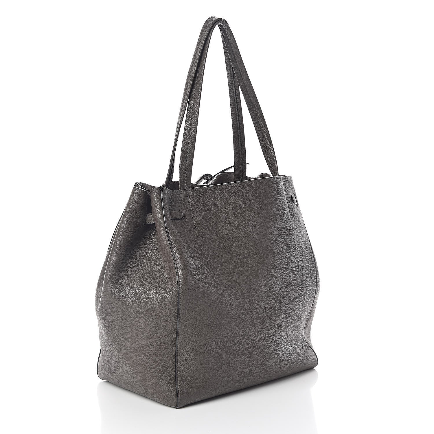 Celine Soft Grained Calfskin Small Belt Cabas Phantom Taupe 3 of 9