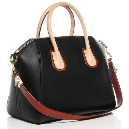 Givenchy Calfskin Small Scuba Tri-Color Antigona Black Nude Brown 7 of 13