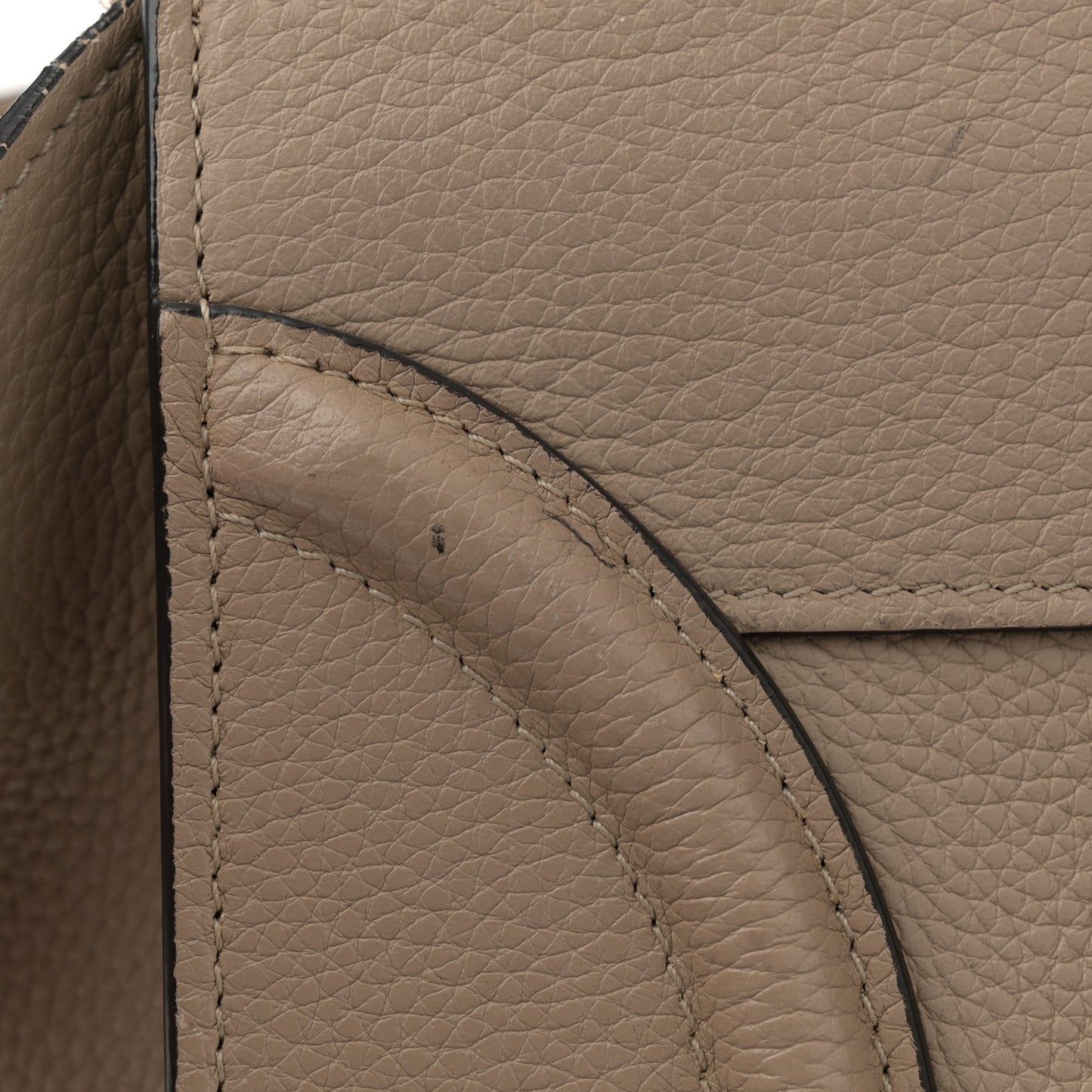 Drummed Calfskin Mini Luggage Dune