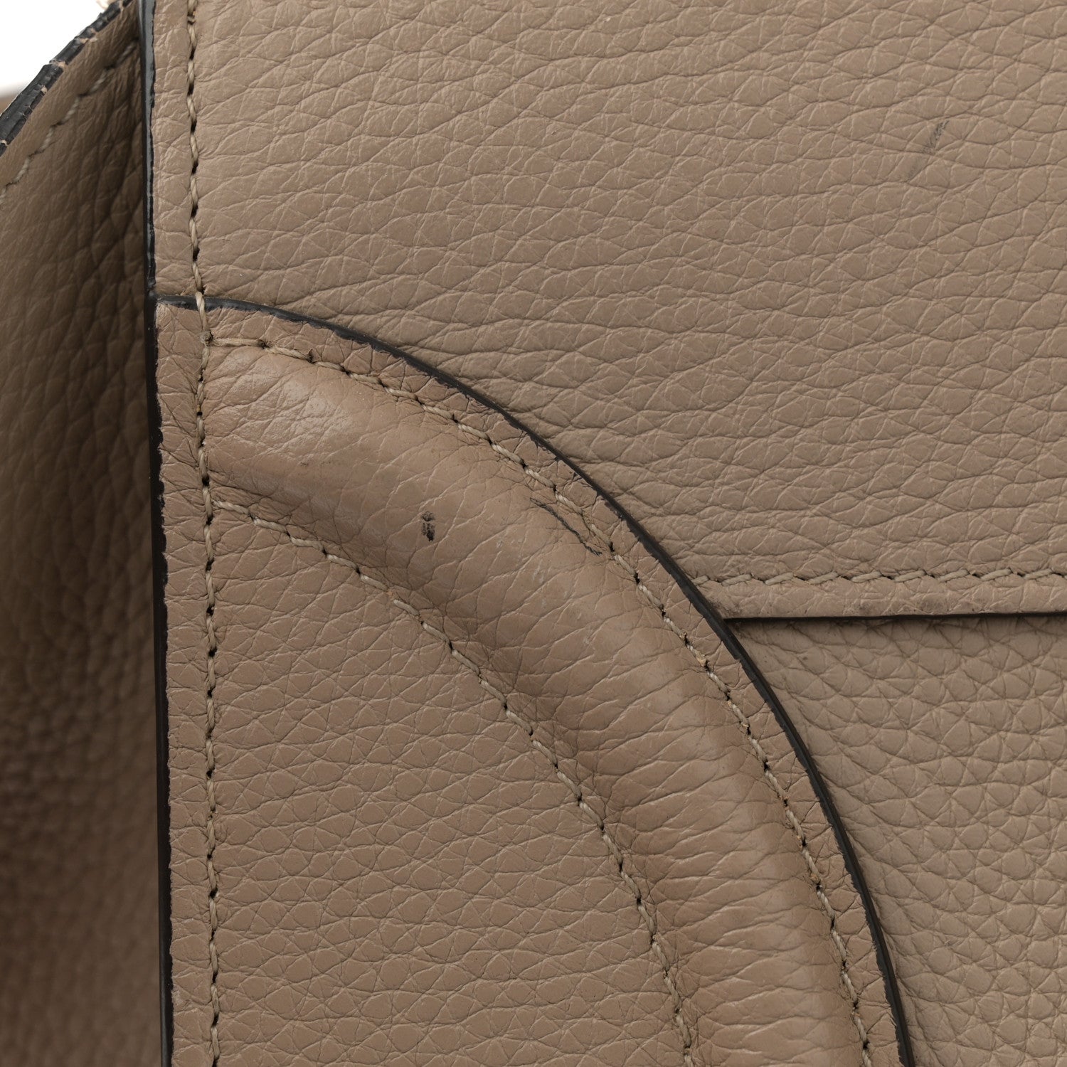 Celine Drummed Calfskin Mini Luggage Dune 16 of 17