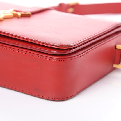 Saint Laurent Smooth Calfskin Medium Classic Monogram Universite Bag Red 8 of 19