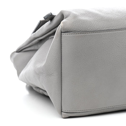 Givenchy Grained Calfskin Medium Pandora Pure Flap Bag Pearl Grey 8 of 10