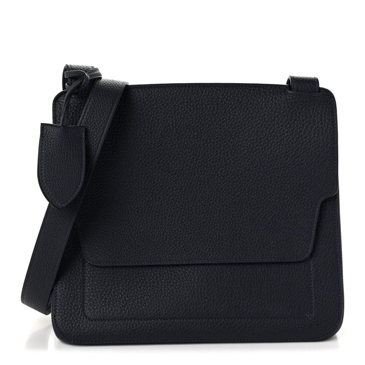 Hermes Togo Mali-Selle PM Messenger Bag Bleu Nuit 1 of 10