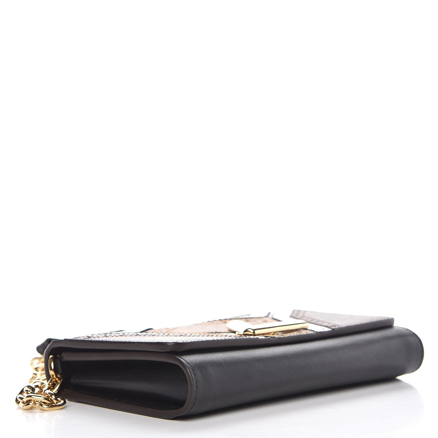 Louis Vuitton Veau Satin Monogram Twist Chain Wallet 4 of 8