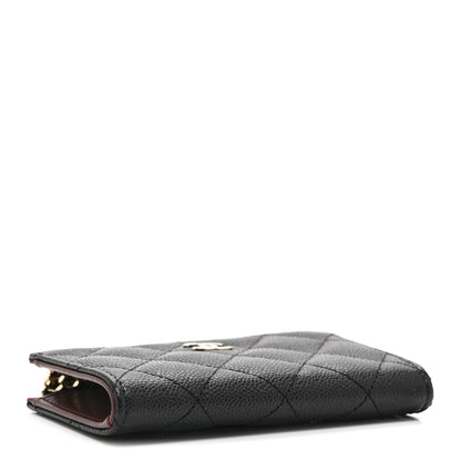 Chanel Caviar Quilted Zipped Key Holder Case Black 4 of 10