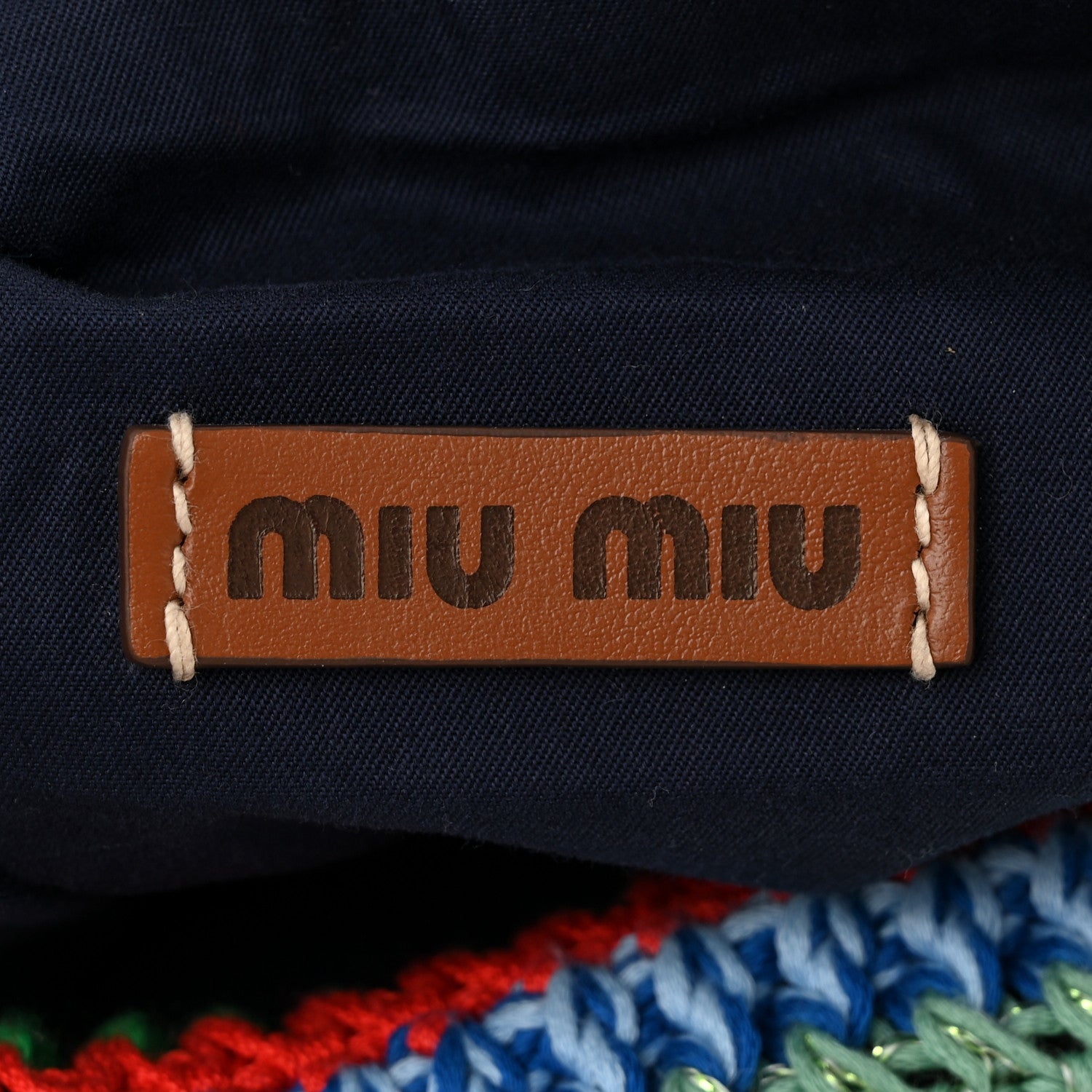 Miu Miu Fabric Crochet Pouch Multicolor 6 of 10