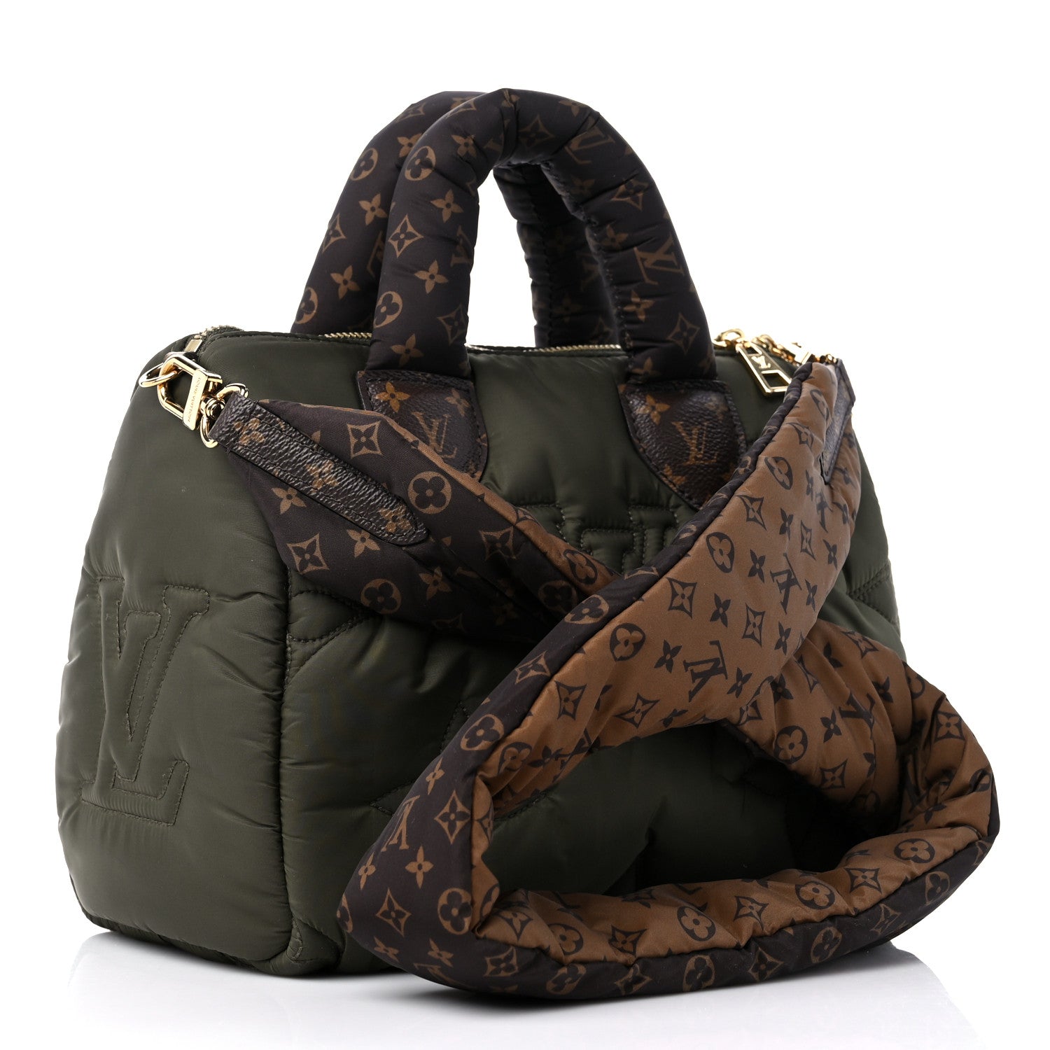 Louis Vuitton Econyl Mini Monogram Pillow Speedy Bandouliere 25 Khaki 3 of 8