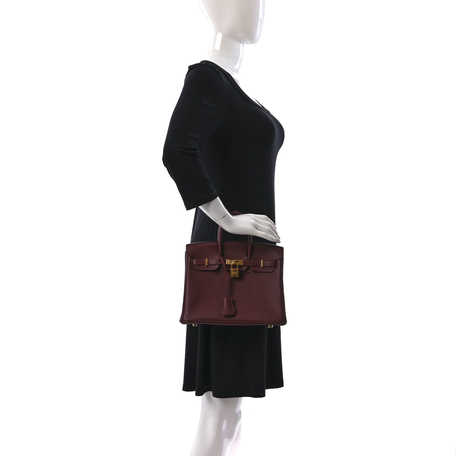 Hermes Togo Birkin 25 Rouge H 3 of 12