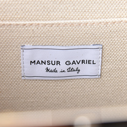 Mansur Gavriel Vegetable Tanned Calfskin Elegant Top Handle Bag Black 6 of 12
